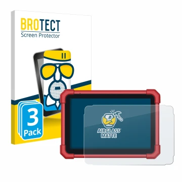 Parte frontale di una confezione del prodotto con il logo del marchio BROTECT. Accanto è raffigurato il dispositivo Launch X-4