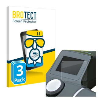 Parte frontale di una confezione del prodotto con il logo del marchio BROTECT. Accanto è raffigurato il dispositivo Motocaddy 