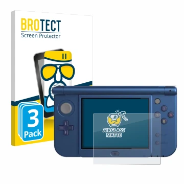 Parte frontale di una confezione del prodotto con il logo del marchio BROTECT. Accanto è raffigurato il dispositivo Nintendo N