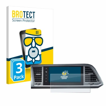 Parte frontale di una confezione del prodotto con il logo del marchio BROTECT. Accanto è raffigurato il dispositivo Seat Ateca