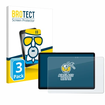 Parte frontale di una confezione del prodotto con il logo del marchio BROTECT. Accanto è raffigurato il dispositivo Samsung Ga