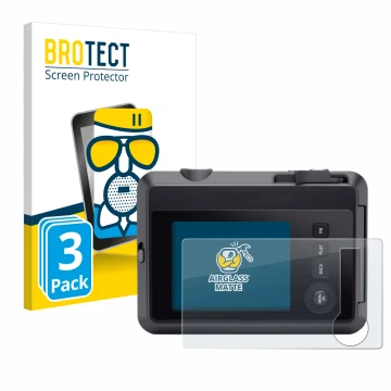 Parte frontale di una confezione del prodotto con il logo del marchio BROTECT. Accanto è raffigurato il dispositivo Leica SOFO