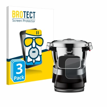 Parte frontale di una confezione del prodotto con il logo del marchio BROTECT. Accanto è raffigurato il dispositivo WMF Avantg