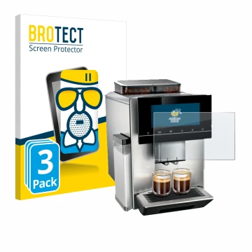 Parte frontale di una confezione del prodotto con il logo del marchio BROTECT. Accanto è raffigurato il dispositivo Siemens EQ