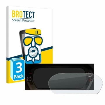 Parte frontale di una confezione del prodotto con il logo del marchio BROTECT. Accanto è raffigurato il dispositivo Audi A3 20