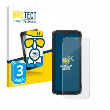 Parte frontale di una confezione del prodotto con il logo del marchio BROTECT. Accanto è raffigurato il dispositivo Cubot King