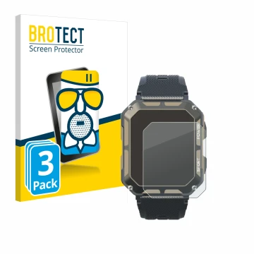 Parte frontale di una confezione del prodotto con il logo del marchio BROTECT. Accanto è raffigurato il dispositivo Blackview 