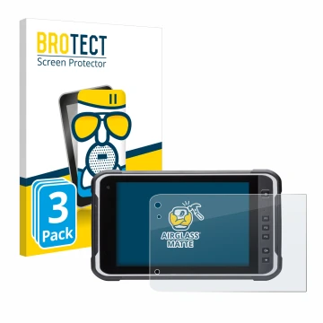 Parte frontale di una confezione del prodotto con il logo del marchio BROTECT. Accanto è raffigurato il dispositivo Handheld A