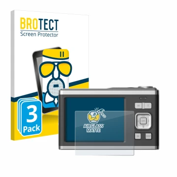 Parte frontale di una confezione del prodotto con il logo del marchio BROTECT. Accanto è raffigurato il dispositivo Rollei Com