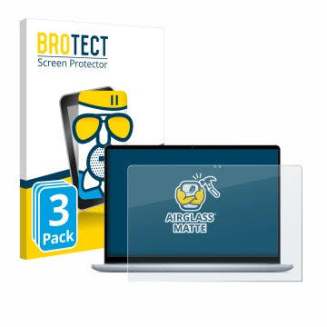 Parte frontale di una confezione del prodotto con il logo del marchio BROTECT. Accanto è raffigurato il dispositivo Dell Inspi