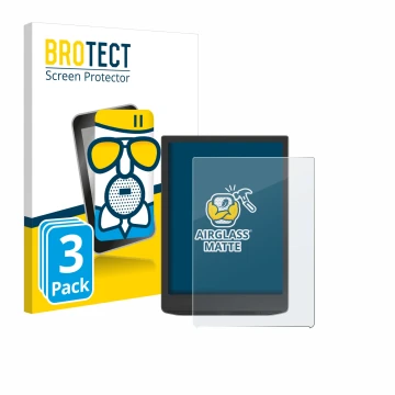 Parte frontale di una confezione del prodotto con il logo del marchio BROTECT. Accanto è raffigurato il dispositivo Vivlio Ink