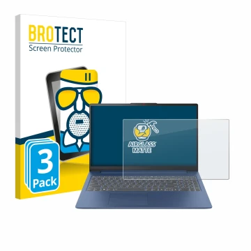 Parte frontale di una confezione del prodotto con il logo del marchio BROTECT. Accanto è raffigurato il dispositivo Lenovo Ide