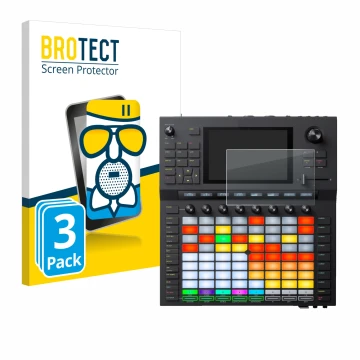 Parte frontale di una confezione del prodotto con il logo del marchio BROTECT. Accanto è raffigurato il dispositivo Akai Force