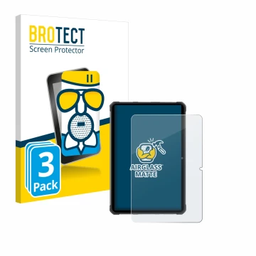 Parte frontale di una confezione del prodotto con il logo del marchio BROTECT. Accanto è raffigurato il dispositivo Hotwav R7 