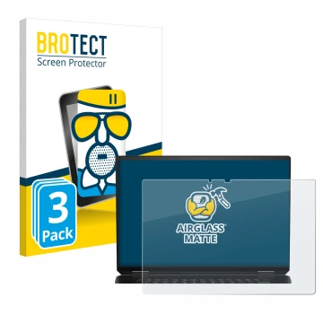 Parte frontale di una confezione del prodotto con il logo del marchio BROTECT. Accanto è raffigurato il dispositivo HP Spectre