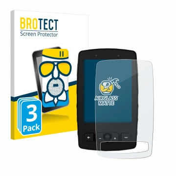 Parte frontale di una confezione del prodotto con il logo del marchio BROTECT. Accanto è raffigurato il dispositivo TwoNav Ave