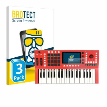 Parte frontale di una confezione del prodotto con il logo del marchio BROTECT. Accanto è raffigurato il dispositivo Akai Profe