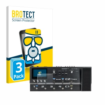 Parte frontale di una confezione del prodotto con il logo del marchio BROTECT. Accanto è raffigurato il dispositivo Boss GX-10