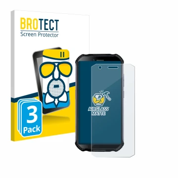 Parte frontale di una confezione del prodotto con il logo del marchio BROTECT. Accanto è raffigurato il dispositivo Doogee S41
