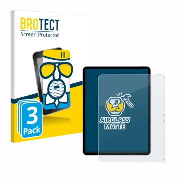 Parte frontale di una confezione del prodotto con il logo del marchio BROTECT. Accanto è raffigurato il dispositivo Apple iPad