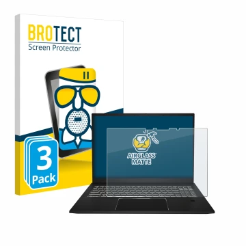 Parte frontale di una confezione del prodotto con il logo del marchio BROTECT. Accanto è raffigurato il dispositivo MSI Summit