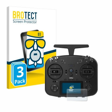 Parte frontale di una confezione del prodotto con il logo del marchio BROTECT. Accanto è raffigurato il dispositivo FrSky TWIN