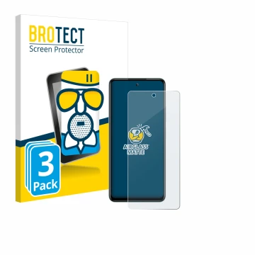 Parte frontale di una confezione del prodotto con il logo del marchio BROTECT. Accanto è raffigurato il dispositivo Itel S24 c