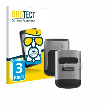 Parte frontale di una confezione del prodotto con il logo del marchio BROTECT. Accanto è raffigurato il dispositivo Opticon OP