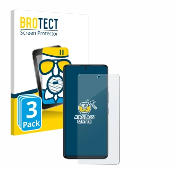 Parte frontale di una confezione del prodotto con il logo del marchio BROTECT. Accanto è raffigurato il dispositivo Infinix GT