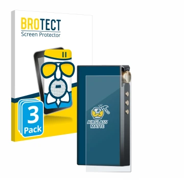 Parte frontale di una confezione del prodotto con il logo del marchio BROTECT. Accanto è raffigurato il dispositivo Cayin N3-U