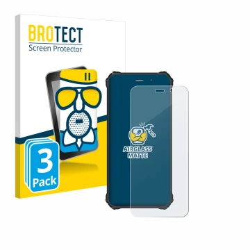 Parte frontale di una confezione del prodotto con il logo del marchio BROTECT. Accanto è raffigurato il dispositivo Fossibot F