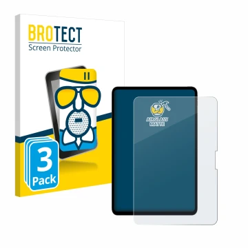 Parte frontale di una confezione del prodotto con il logo del marchio BROTECT. Accanto è raffigurato il dispositivo Apple iPad