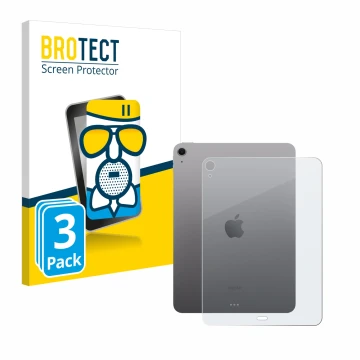 Parte frontale di una confezione del prodotto con il logo del marchio BROTECT. Accanto è raffigurato il dispositivo Apple iPad