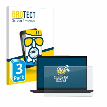 Parte frontale di una confezione del prodotto con il logo del marchio BROTECT. Accanto è raffigurato il dispositivo Lenovo Thi