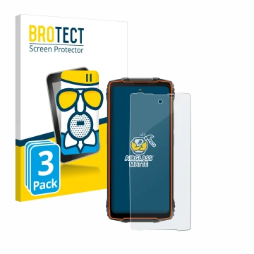 Parte frontale di una confezione del prodotto con il logo del marchio BROTECT. Accanto è raffigurato il dispositivo Blackview 