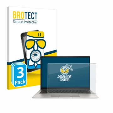 Parte frontale di una confezione del prodotto con il logo del marchio BROTECT. Accanto è raffigurato il dispositivo ASUS ZenBo