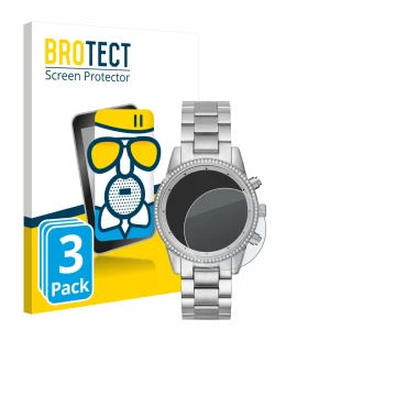 Parte frontale di una confezione del prodotto con il logo del marchio BROTECT. Accanto è raffigurato il dispositivo Michael Ko