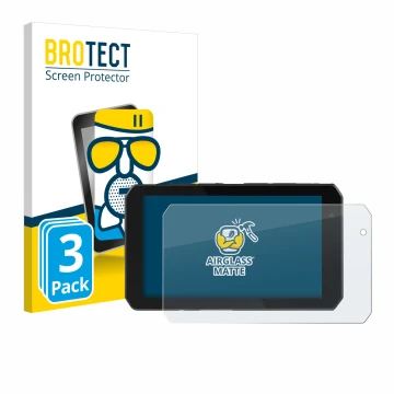Parte frontale di una confezione del prodotto con il logo del marchio BROTECT. Accanto è raffigurato il dispositivo Chigee AIO