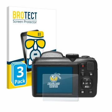 Parte frontale di una confezione del prodotto con il logo del marchio BROTECT. Accanto è raffigurato il dispositivo Kodak Pixp