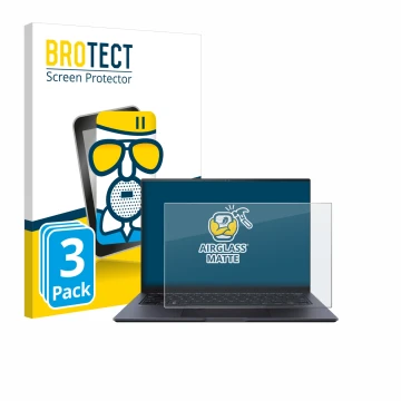 Parte frontale di una confezione del prodotto con il logo del marchio BROTECT. Accanto è raffigurato il dispositivo ASUS ZenBo