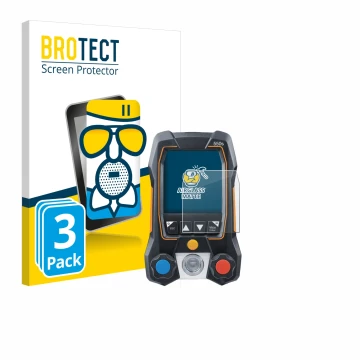 Parte frontale di una confezione del prodotto con il logo del marchio BROTECT. Accanto è raffigurato il dispositivo Testo 550s