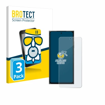 Parte frontale di una confezione del prodotto con il logo del marchio BROTECT. Accanto è raffigurato il dispositivo HMD Skylin