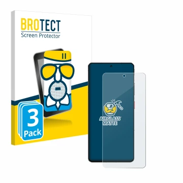 Parte frontale di una confezione del prodotto con il logo del marchio BROTECT. Accanto è raffigurato il dispositivo ZTE Nubia 