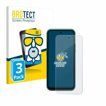 Parte frontale di una confezione del prodotto con il logo del marchio BROTECT. Accanto è raffigurato il dispositivo Nokia XR21