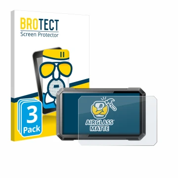 Parte frontale di una confezione del prodotto con il logo del marchio BROTECT. Accanto è raffigurato il dispositivo Ricoel Mot