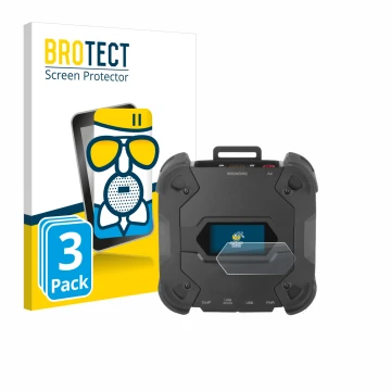 Parte frontale di una confezione del prodotto con il logo del marchio BROTECT. Accanto è raffigurato il dispositivo Texa TXT M