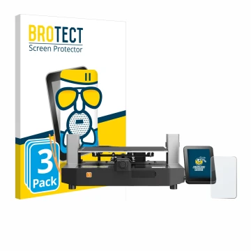 Parte frontale di una confezione del prodotto con il logo del marchio BROTECT. Accanto è raffigurato il dispositivo Anycubic K