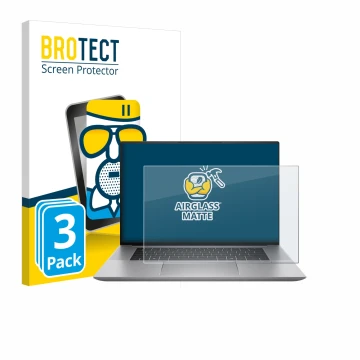 Parte frontale di una confezione del prodotto con il logo del marchio BROTECT. Accanto è raffigurato il dispositivo HP Zbook S