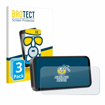 Parte frontale di una confezione del prodotto con il logo del marchio BROTECT. Accanto è raffigurato il dispositivo Carpuride 