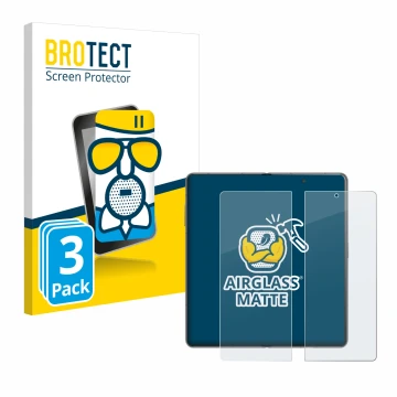 Parte frontale di una confezione del prodotto con il logo del marchio BROTECT. Accanto è raffigurato il dispositivo Honor Magi